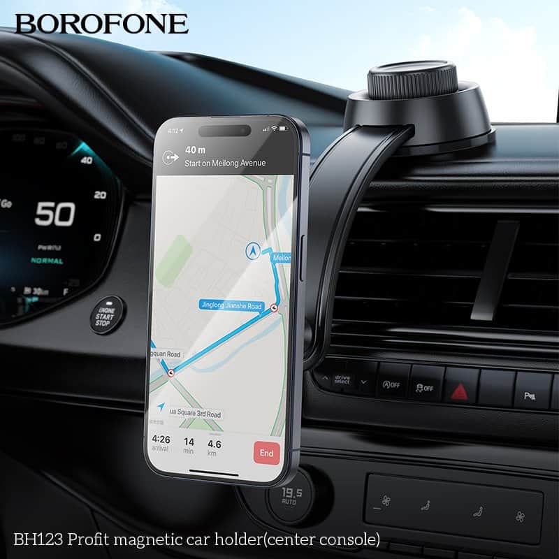 Borofone BH123 MagSafe Magnetic Dashboard Centre Console Car Mount Mobile Phone Holder Borofone BH123 MagSafe Magnetic Dashboard Centre Console Car Mount Mobile Phone Holder